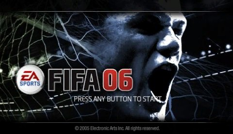 FIFA Soccer title screen for PSP